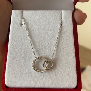 Eternity diamond necklace